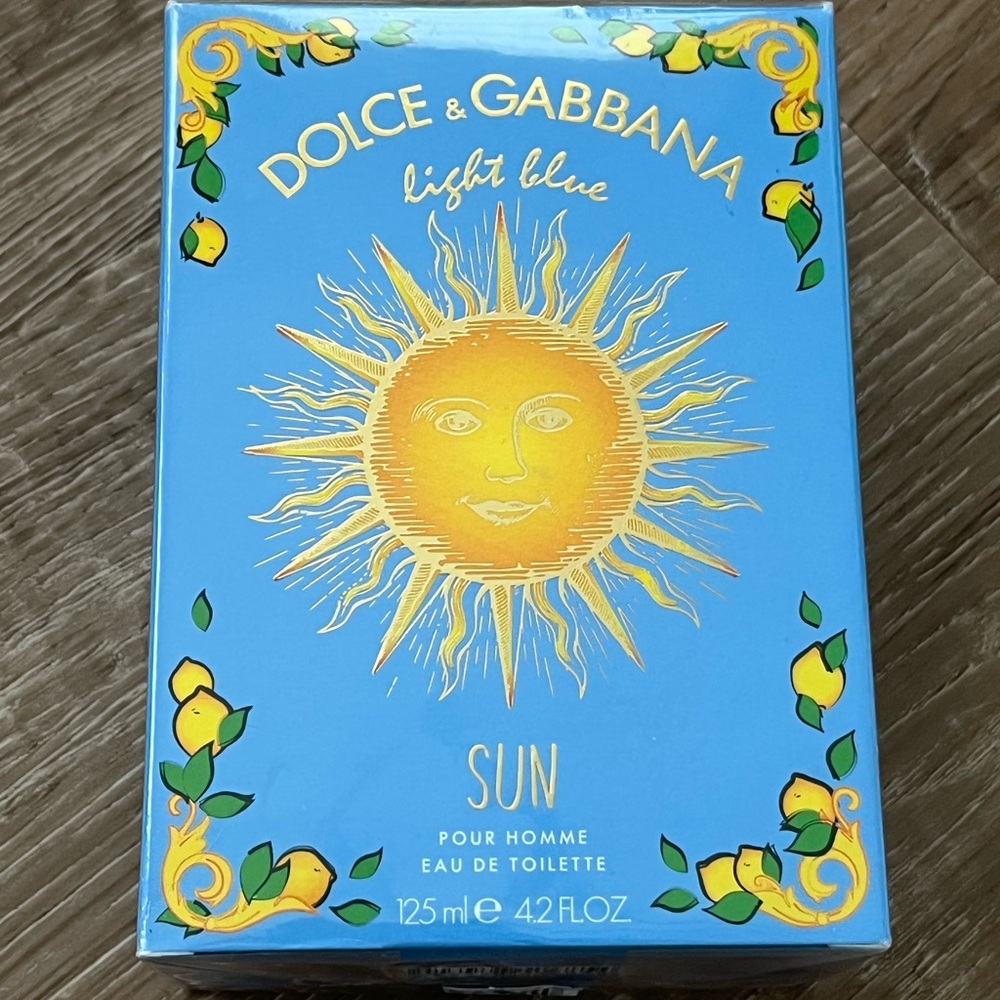 Dolce & Gabbana Light blue Sun Men’s Eau De toilette NEW sealed! 125 ml